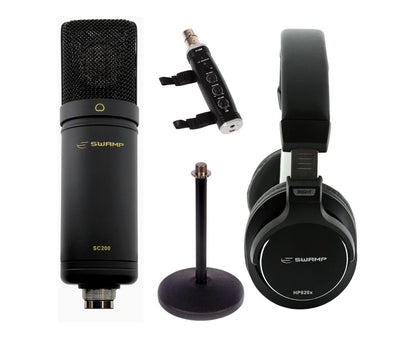 Home Studio Starter Package - SC200 Condenser Mic - Hp820X Headphones -