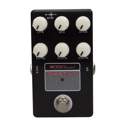 Mosky Guitar Pedal Overdrive Distortion Booster Delay Fuzz Effect Pedal Power Supply Cabinet Simulation Guitar Accessories