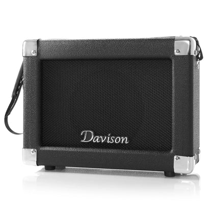 Davison 4-String Electric Bass Guitar with P-Style Pickups and 15-Watt Amplifier, Blue