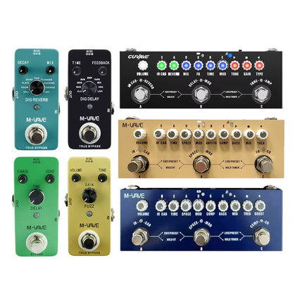Cube Baby for Electric Guitar/Bass/Acoustic Guitar,Dig Series Reverb Delay Effect Pedal True Bypass Pedal