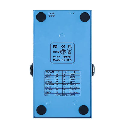 M-Vave Mini Universe Digital Reverb Pedal 9 Reverb Effects Room/Shimmer/Lofi/Spring Reveb Effect Pedals Guitar Pedal