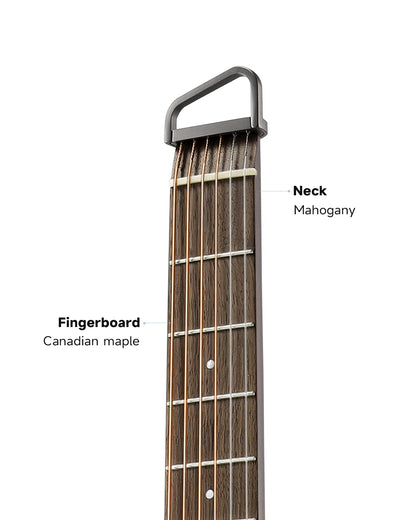 HUSH™ I PRO Acoustic-Electric Travel Guitar Kit with Sound Effects