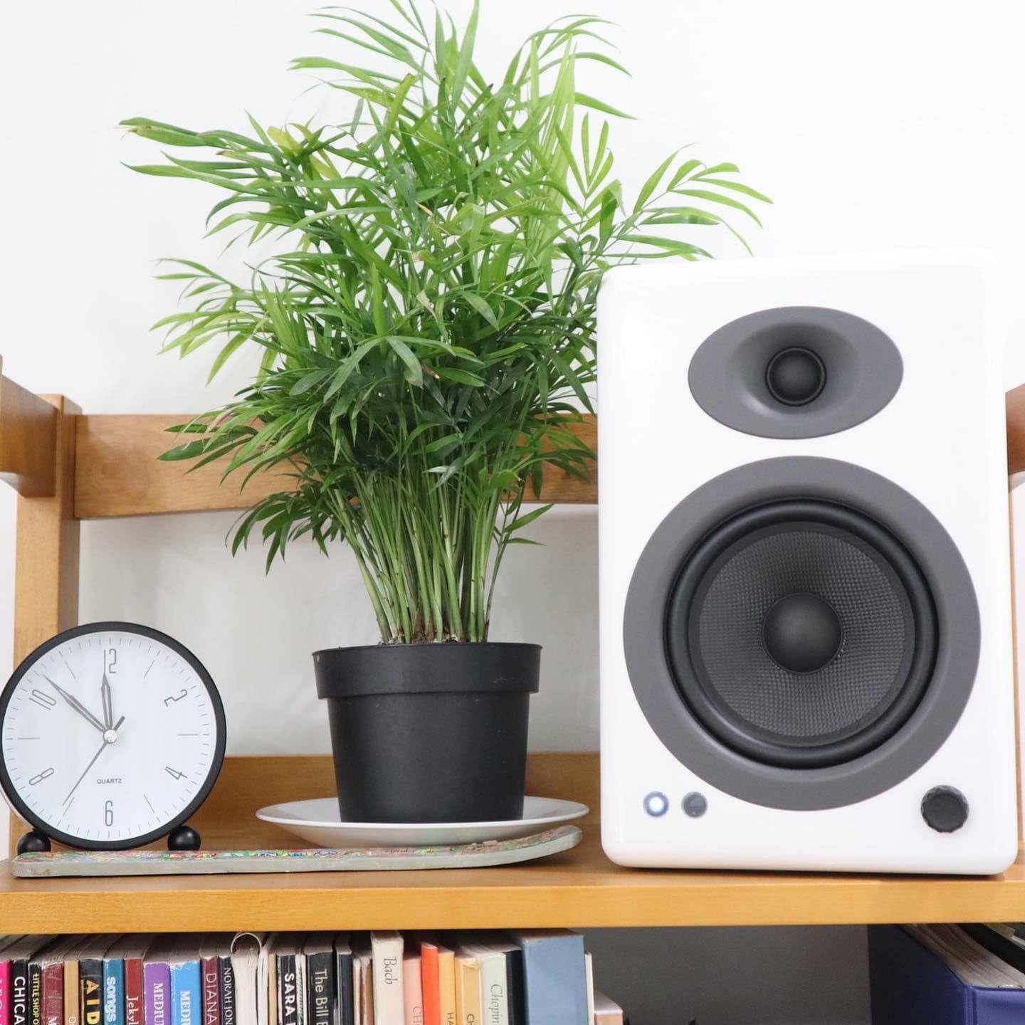 A5+ Powered Bookshelf Speakers - Premium 150W Stereo Speakers for Music, Gaming, Turntables, Home Theater Systems - Powerful Studio Monitors