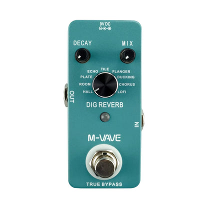Cube Baby for Electric Guitar/Bass/Acoustic Guitar,Dig Series Reverb Delay Effect Pedal True Bypass Pedal