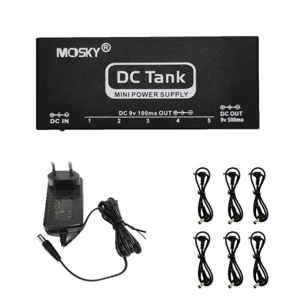 Mosky Guitar Pedal Overdrive Distortion Booster Delay Fuzz Effect Pedal Power Supply Cabinet Simulation Guitar Accessories