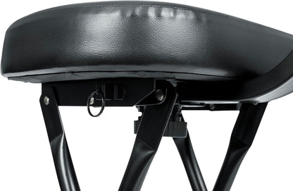 Guitar Seating with Padded Cushion; Ergonomic Backrest and Fold Out with Stand; Holds Both Acoustic and Electric Guitars (GFW-GTR-SEAT)