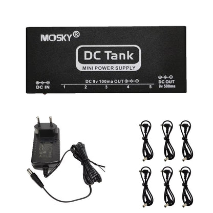 Mosky Guitar Pedal Overdrive Distortion Booster Delay Fuzz Effect Pedal Power Supply Cabinet Simulation Guitar Accessories