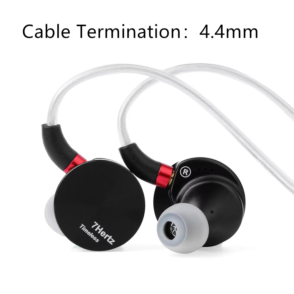 Pre-Order 7HZ Timeless 14.2Mm Planar Hifi in Ear Earphone with CNC Aluminum Shell Detachable MMCX Cable Wired Music Headphone