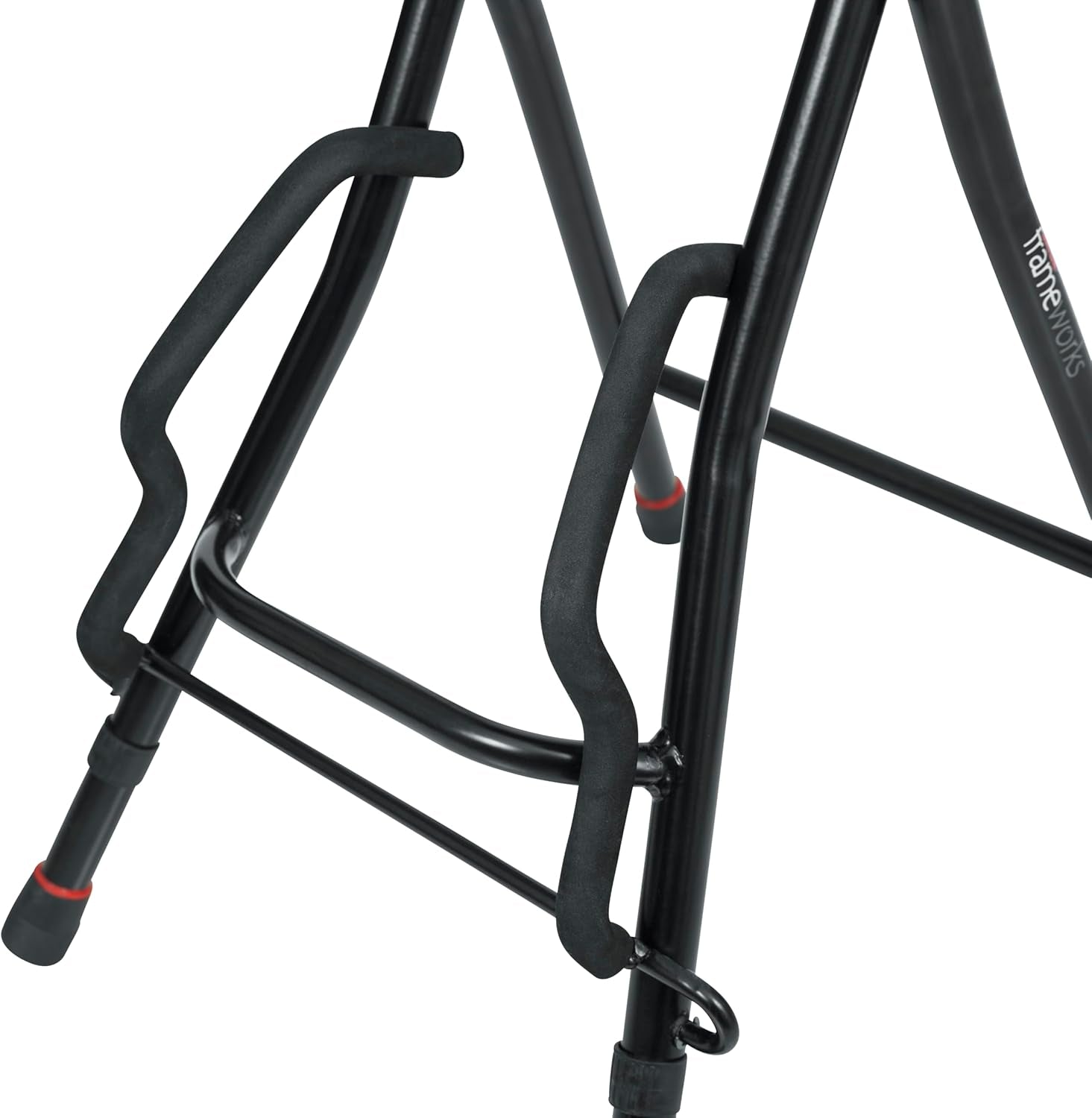 Guitar Seating with Padded Cushion; Ergonomic Backrest and Fold Out with Stand; Holds Both Acoustic and Electric Guitars (GFW-GTR-SEAT)