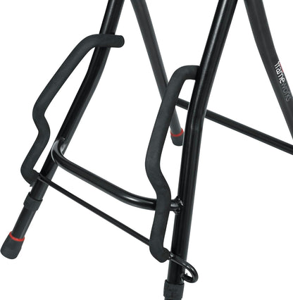 Guitar Seating with Padded Cushion; Ergonomic Backrest and Fold Out with Stand; Holds Both Acoustic and Electric Guitars (GFW-GTR-SEAT)