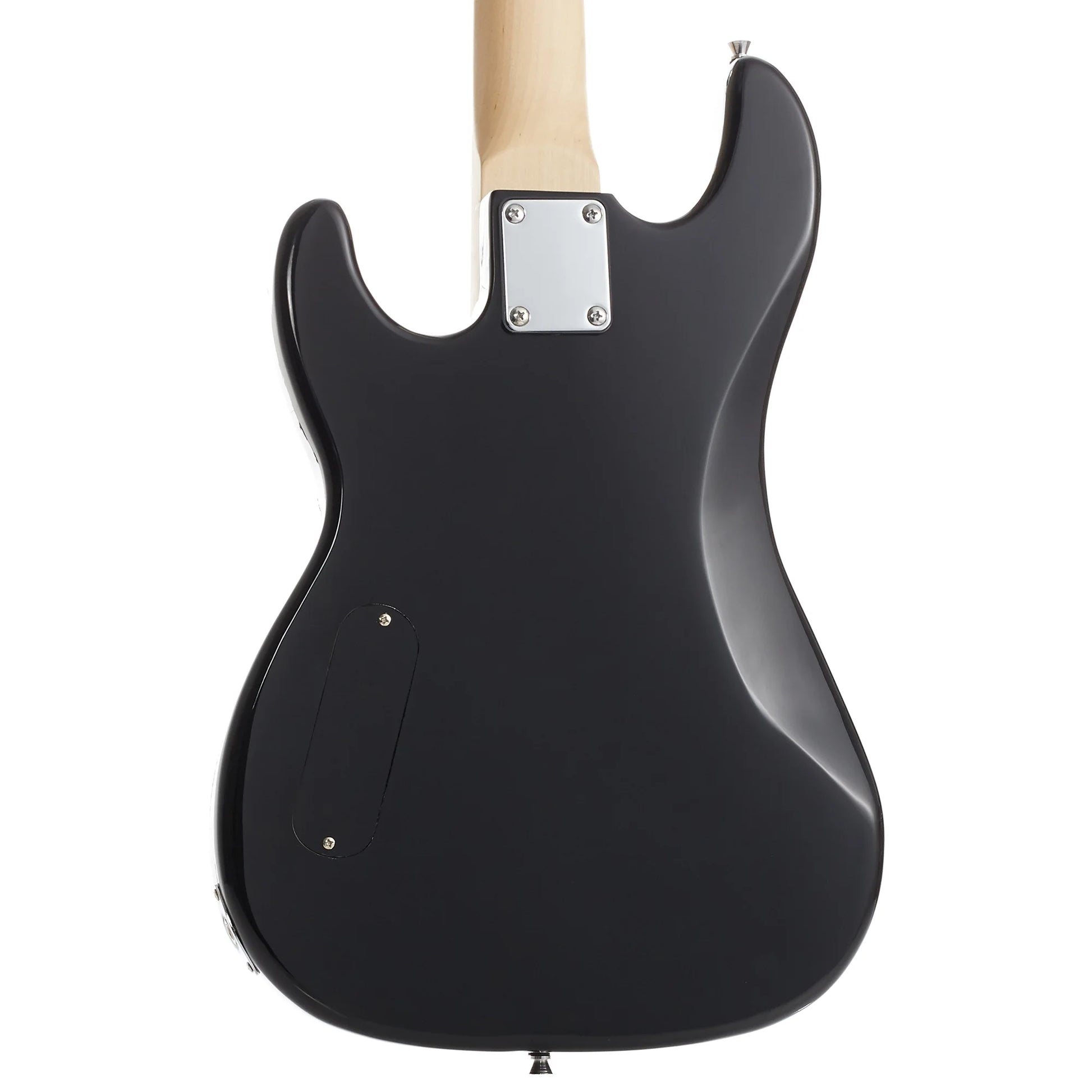 Davison 4-String Electric Bass Guitar with P-Style Pickups and 15-Watt Amplifier, Black