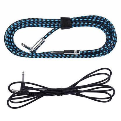 3M Guitar Amp Cable 6.35mm Mono Jack to Jack Lead for Electric Instruments - 3M Black Cable