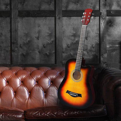 38" Full Size Acoustic Guitar – Beginner Wooden Guitar for Adults & Teens