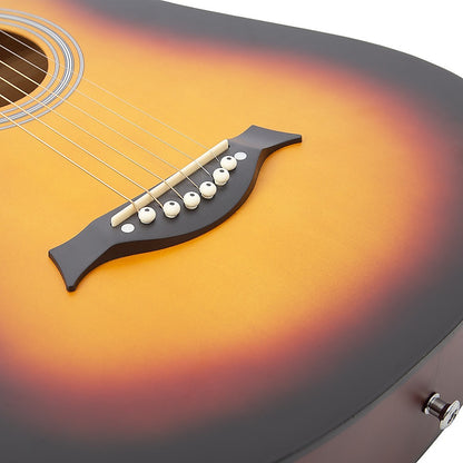 38" Full Size Acoustic Guitar – Beginner Wooden Guitar for Adults & Teens