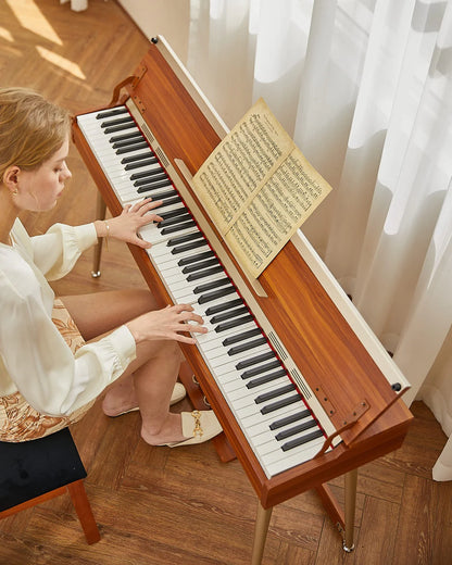DDP-80 plus 88 Key Weighted Wooden Upright Digital Piano with Semi-Open Cover
