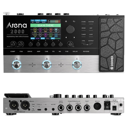 Arena 2000 Multi-Effect Guitar Pedal AMP Modeling Multiple Effects Processor