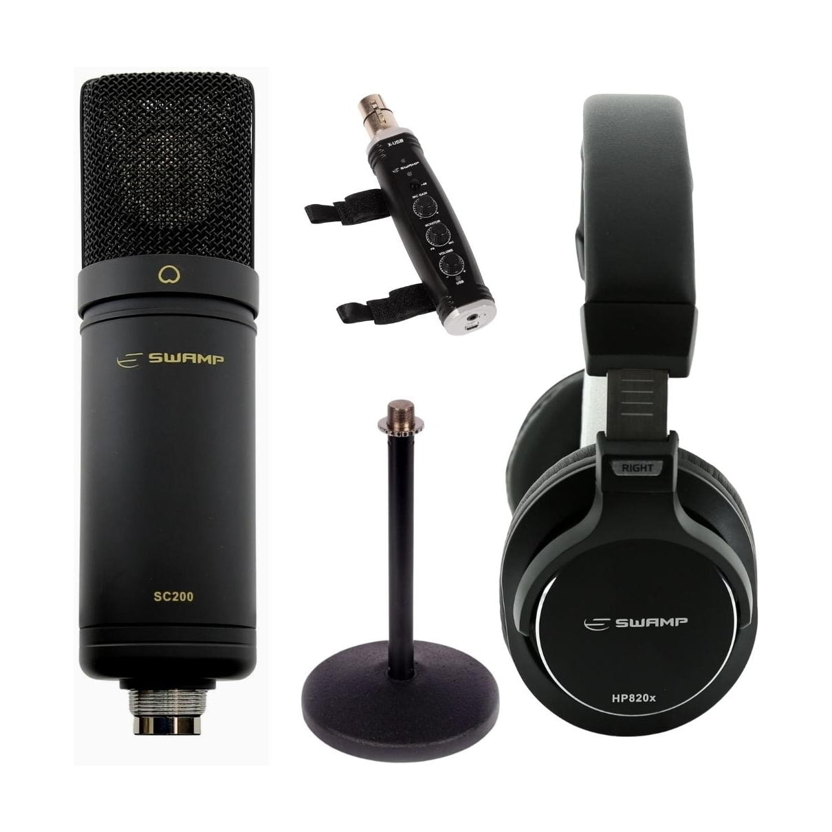 Home Studio Starter Package - SC200 Condenser Mic - Hp820X Headphones -