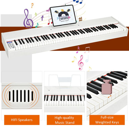 Full Size Weighted 88-Key Digital Piano for Beginner