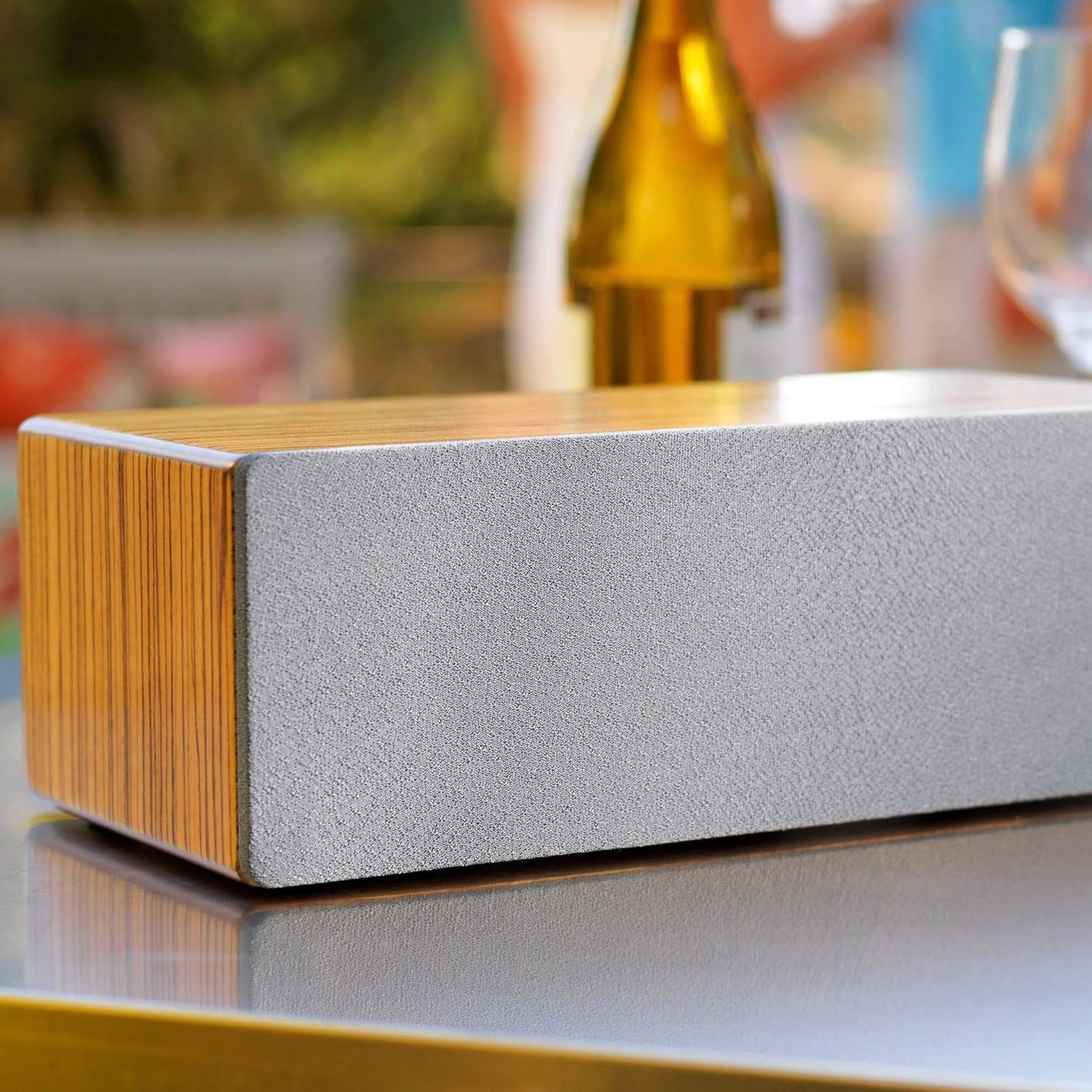 B2 Bluetooth Speaker, Premium Wireless Speaker for Home Use, (Zebrawood)