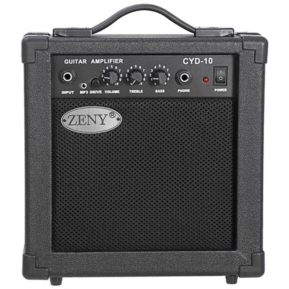 39" Full Size Electric Guitar with Amp, Case and Accessories Pack Beginner Starter Package, Blue