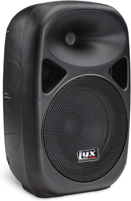 8" Inch Passive DJ PA Speaker System Xlr,1/4,Speakon, Connections Daisy Chain Compatible, 8 Ohm, Lightweight, Stand Mountable,